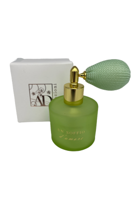 Bomboniera Matrimonio Comunione Compleanno Portaprofumo Spray Vetro Verde Con Box