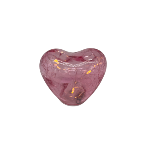 Bomboniera Matrimonio Comunione Compleanno Cuore Cuoricino Led in Vetro Crack Rosa