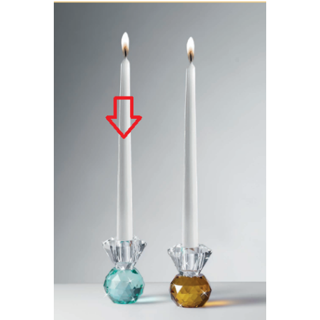 Bomboniera Matrimonio Candelabro Candeliere Cristallo Acquamarina Ranoldi