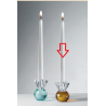 Bomboniera Matrimonio Candelabro Candeliere Cristallo Ambra Ranoldi
