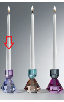 Bomboniera Matrimonio Candelabro Candeliere Cristallo Colorato Ranoldi