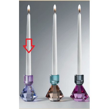 Bomboniera Matrimonio Candelabro Candeliere Cristallo Colorato Ranoldi