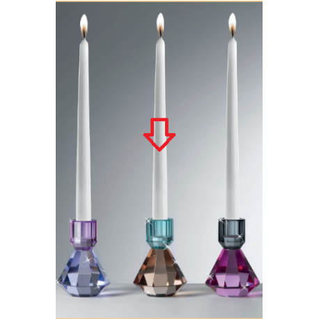 Bomboniera Matrimonio Candelabro Candeliere Cristallo Colorato Ranoldi