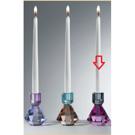 Bomboniera Matrimonio Candelabro Candeliere Cristallo Colorato Ranoldi