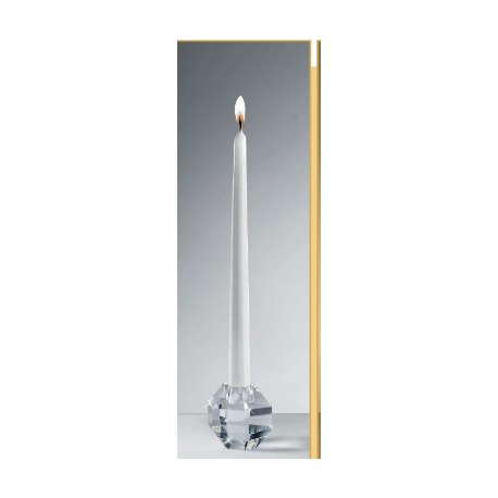Bomboniera Matrimonio Candelabro Candeliere Cristallo Trasparente Ranoldi
