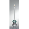 Bomboniera Matrimonio Candelabro Candeliere Cristallo Trasparente e Acquamarina Ranoldi