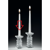 Bomboniera Matrimonio Candelabro Candeliere Cristallo Trasparente  Ranoldi