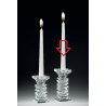 Bomboniera Matrimonio Candelabro Candeliere Cristallo Trasparente  h.14 Cm Ranoldi