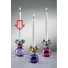 Candelabro Candeliere Cristallo Multicolore Ranoldi