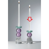 Candelabro Candeliere Cristallo Multicolore Ranoldi
