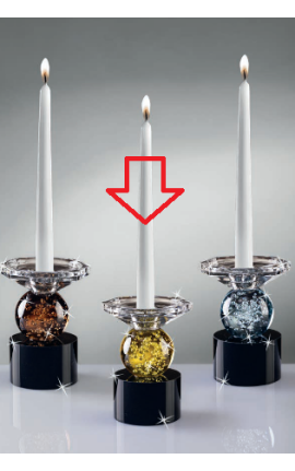 Candelabro Candeliere Cristallo Multicolore Ranoldi