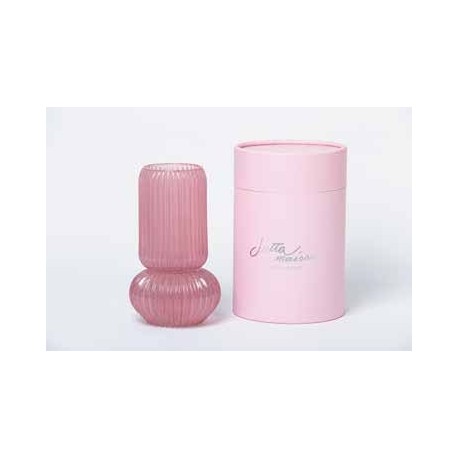 Bomboniera Matrimonio Comunione Lampada Vaso Vetro Led Con Scatola Cilindrica