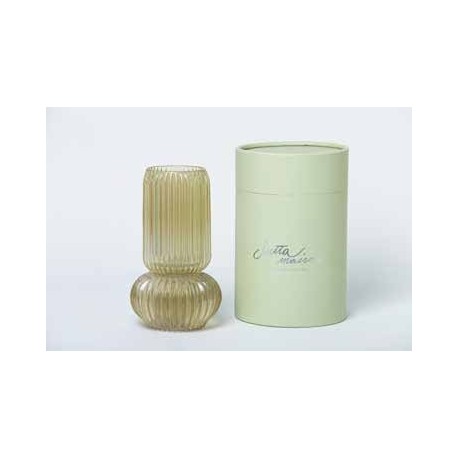 Bomboniera Matrimonio Comunione Lampada Vaso Vetro Led Con Scatola Cilindrica