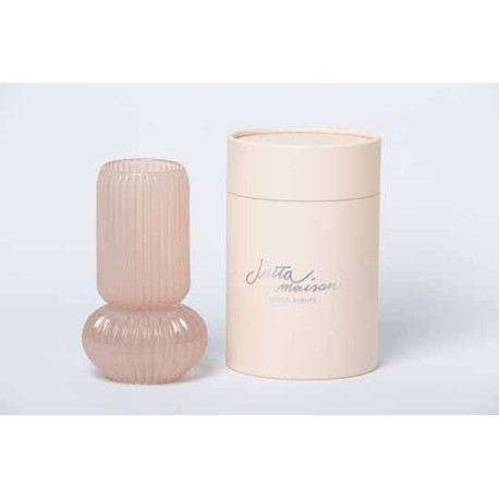 Bomboniera Matrimonio Comunione Lampada Vaso Vetro Led Con Scatola Cilindrica