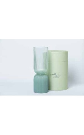 Bomboniera Matrimonio Comunione Vaso Vetro Led Portafiori Con Box Cilindrico