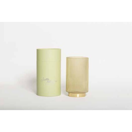 Bomboniera Matrimonio Comunione Vaso Vetro Portafiori Con Box Cilindrico