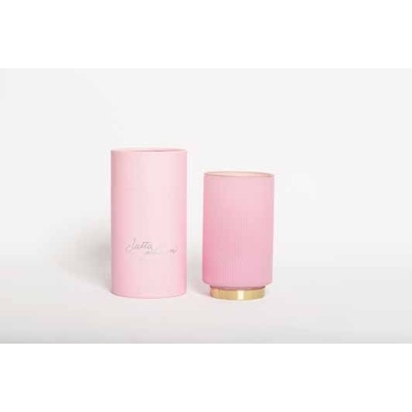 Bomboniera Matrimonio Comunione Vaso Vetro Portafiori Con Box Cilindrico
