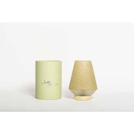 Bomboniera Matrimonio Comunione Lampada Led Vetro Con Box Cilindrica