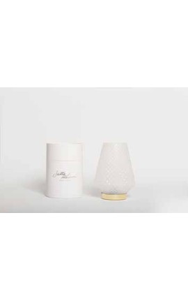 Bomboniera Matrimonio Comunione Lampada Led Vetro Con Box Cilindrica
