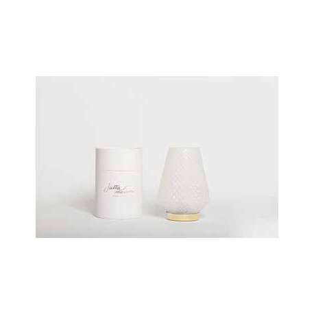 Bomboniera Matrimonio Comunione Lampada Led Vetro Con Box Cilindrica