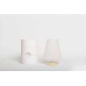 Bomboniera Matrimonio Comunione Lampada Led Vetro Con Box Cilindrica
