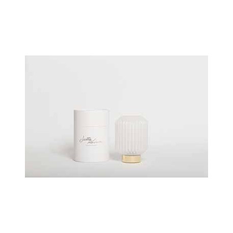 Bomboniera Matrimonio Comunione Lampada Led Vetro  Con Box Cilindrica