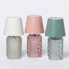 Bomboniera Matrimonio Comunione Lampada Led Vetro Abat-Jour Touch