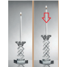 Candelabro Candeliere Cristallo h.20 Cm Ranoldi
