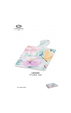 Bomboniera Matrimonio Sottopentola Tagliere Fiori Acquarel Floreale Con Box