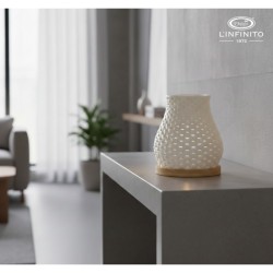 Bomboniera Matrimonio Lampada Led In Porcellana Bianca Con Box