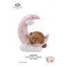 Bomboniera Battesimo Compleanno Teddy Orsetto Su Luna Rosa Con Box