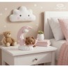 Bomboniera Battesimo Compleanno Teddy Orsetto Su Luna Rosa Con Box
