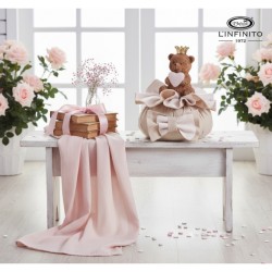 copy of Bomboniera Battesimo Compleanno Teddy Orsetto Su Luna Rosa Con Box
