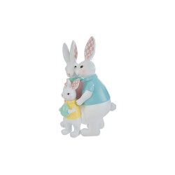 Conigli Pasqua Resina 22×17,5xh.35,5CM