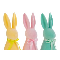 Bomboniera Battesimo Compleanno Coniglio Plastica Floccato 3 Colori Assortiti