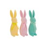 Bomboniera Battesimo Compleanno Coniglio Plastica Floccato 3 Colori Assortiti