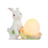 Bomboniera Battesimo Compleanno Coniglio Pasqua Resina Con Uovo Led