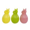 Bomboniera Battesimo Compleanno Candela Uovo Coniglio 3 Colori Assortiti 5xh.11CM