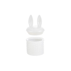 Bomboniera Battesimo Compleanno Scatola Coniglietto Ceramica Pasqua Bianco