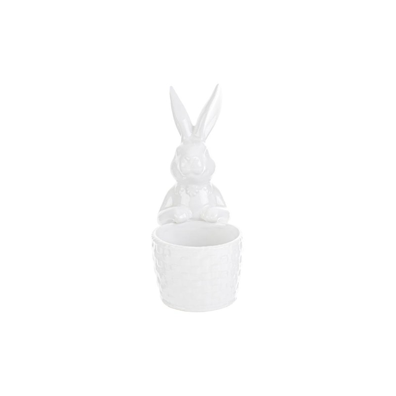 Bomboniera Battesimo Compleanno Coniglietto Ceramica Pasqua Bianco