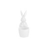 Bomboniera Battesimo Compleanno Coniglietto Ceramica Pasqua Bianco