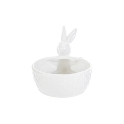 Bomboniera Battesimo Compleanno Coniglietto Ceramica Pasqua Bianco