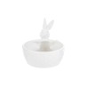 Bomboniera Battesimo Compleanno Coniglietto Ceramica Pasqua Bianco