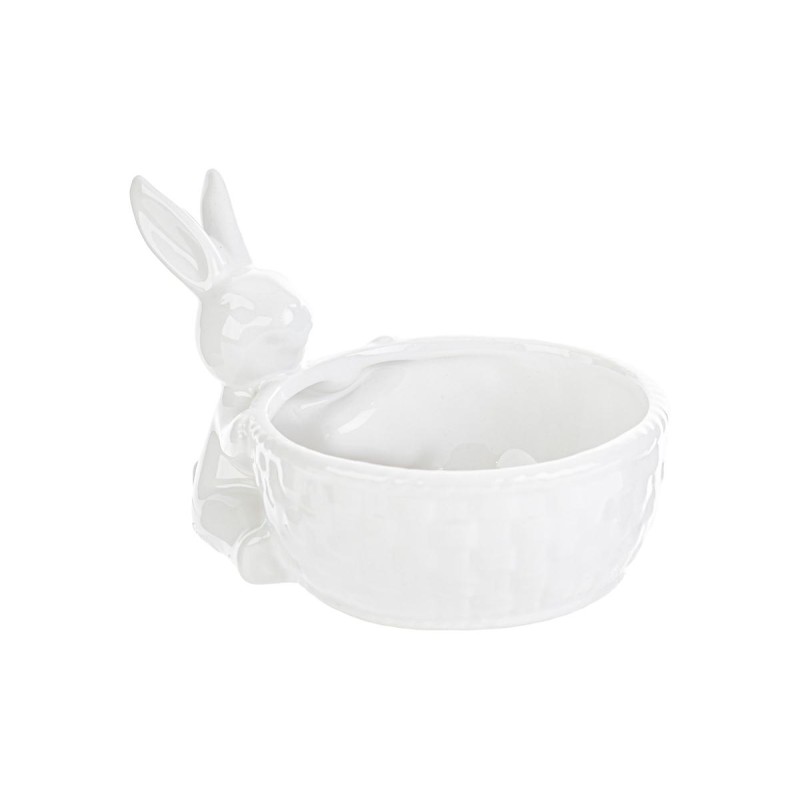 Bomboniera Battesimo Compleanno Coniglietto Ceramica Pasqua Bianco