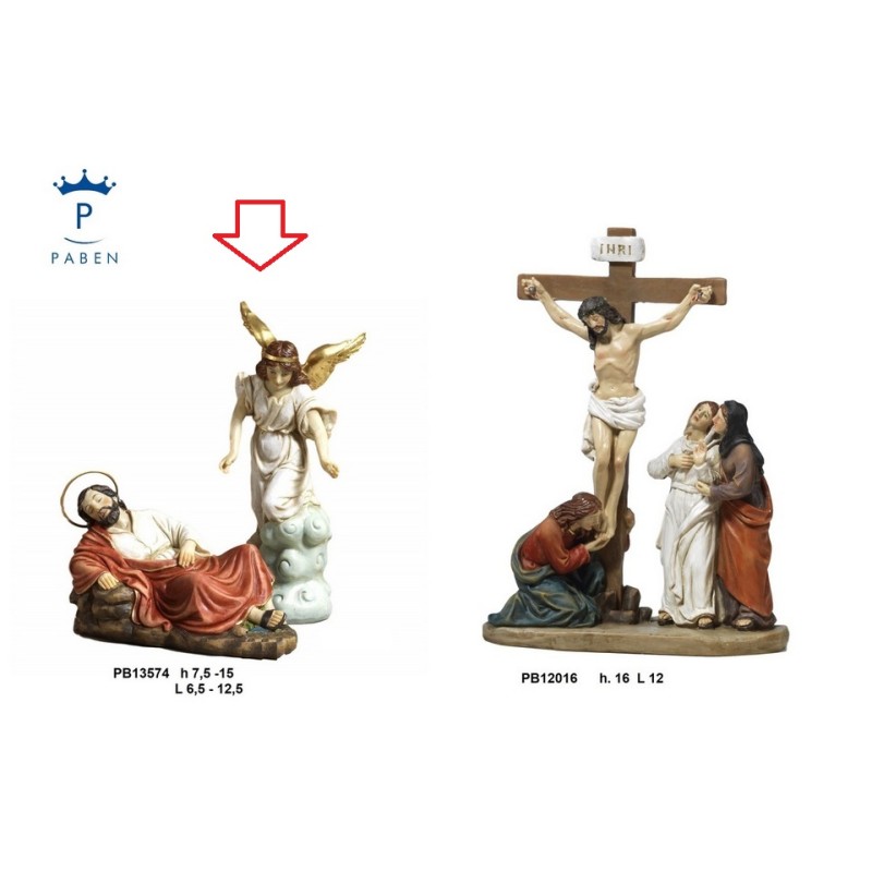 Statua San Giuseppe Dormiente e Angelo