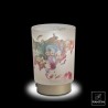 Bomboniera Matrimonio Comunione Lampada Vetro Planisfero Ricaricabile H.15,5 Cm Con Box Fantin