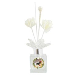 Bomboniera Laurea Profumatore Diffusore 100 ml Tocco Laurea Con Fiore in Cristallo