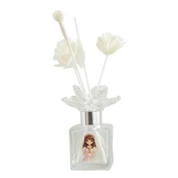 Bomboniera Comunione Profumatore Diffusore 100 ml Bimba Comunione Con Fiore in Cristallo