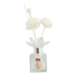 Bomboniera Comunione Profumatore Diffusore 100 ml Bimbo Comunione Con Fiore in Cristallo
