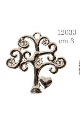 Albero della Vita Cuore in Zama con Strass